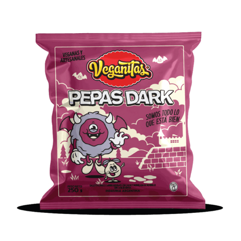 Pepas Dark De Chocolate C/ Dulce Membrillo Veganitas 220g