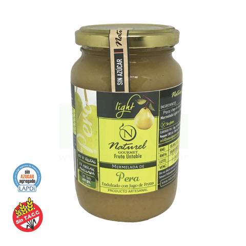 Mermelada Sabor Pera Sin Azúcar Natural Gourmet 400g