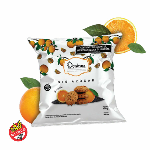 Galletitas Con Amapola Sabor Naranja Sin Azucar Doninas 200g