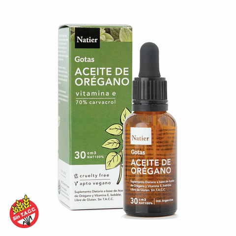 Aceite de Oregano en gotas Natier 30ml