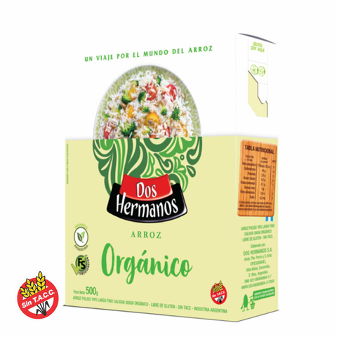 Arroz Organico Dos Hermanos 500g