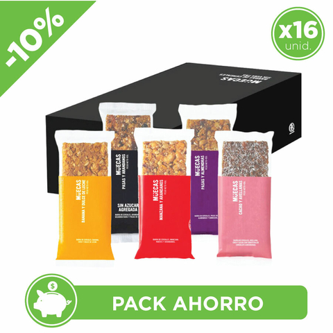 Pack Caja Surtida De Barritas de Cereal Muecas 45g (16unid.)
