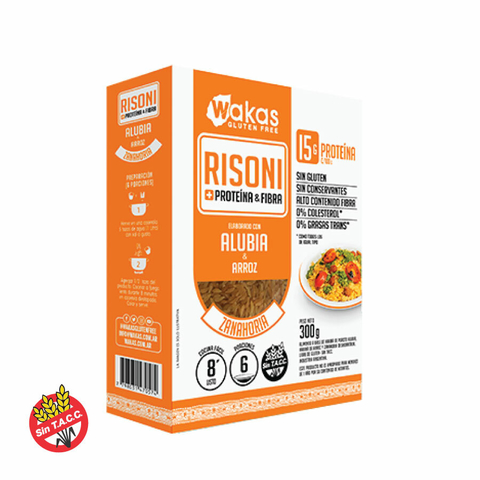 Risoni Zanahoria de Alubia y Arroz Wakas 300g