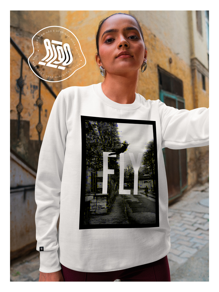 Fly Moletom Sem Capuz Comprar em ALGO Clothing