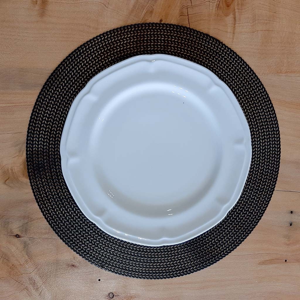 PLATO PLAYO DE PORCELANA BLANCA REDONDO DANA 21 5 CM