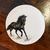 PLATO POSTRE DE CERÁMICA caballos pintados - comprar online