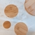 CONTENEDOR VIDRIO con tapa madera, formato circular - comprar online