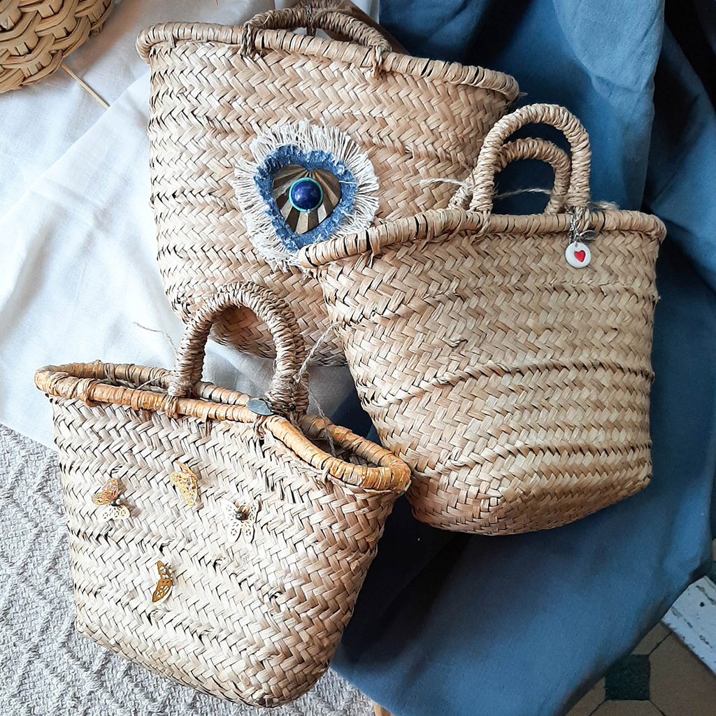 Cartera de mimbre Modelo oval handmade Warmi