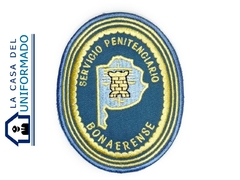 Escudo Bordado SPB Azul Pizarra Doble Cordón y Serreta.