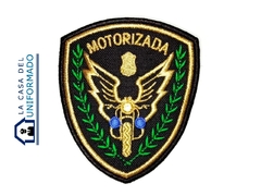Escudo Bordado Motorizada Dorado