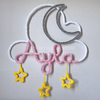 Porta Maternidade Tricotin Ayla + Lua e Estrelas