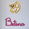 Porta Maternidade Tricotin Betina + Rei Leão