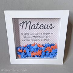 Quadro de Origami Significado Mateus