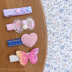 Kit de Hair Clips Infantil - 4 itens