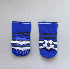 Meia Baby Bola de Futebol Azul - comprar online