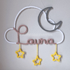 Porta Maternidade Tricotin Laura + Lua e Estrelas