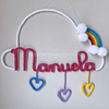 Porta Maternidade Tricotin Manuela + Chuva de Amor + Arco Íris