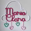 Porta Maternidade Tricotin Maria Clara + Chuva de Amor