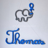 Porta Maternidade Tricotin Thomas + Elefante