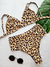 Bikini TATIANA animal print camel- colaless