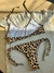 Bikini top ESTELA animal print camel - colaless - comprar online