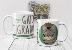 Caneca de Porcelana Gato Tigrado - comprar online