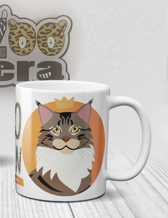 Caneca de Porcelana Gato Maine Coon