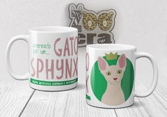 Caneca de Porcelana Gato Sphynx - comprar online