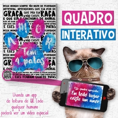 Quadro em mdf de pet - O Amor tem 4 Patas na internet