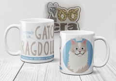 Caneca de Porcelana Gato Ragdoll - comprar online