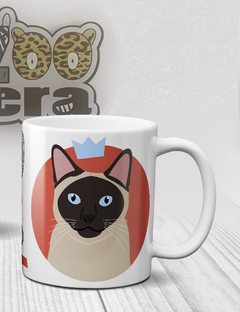 Caneca de Porcelana Gato Siamês