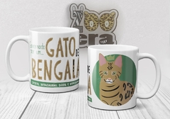 Caneca de Porcelana Gato de Bengala - comprar online