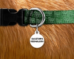 tag de identificação para pet personalizada redonda P