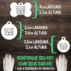 Plaquinha (Tag) de Identificação Cheetos Requeijão - Zooera - Plaquinha de identificação ou pingente para cachorro e gato!