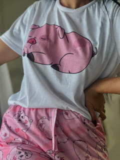 PIJAMA CORTO CERDITO - comprar online