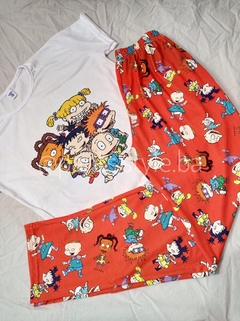 PIJAMA LARGO RUGRATS (MANGA CORTA)