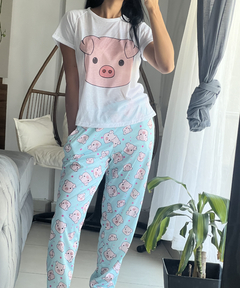 PIJAMA LARGO CERDITO - comprar online