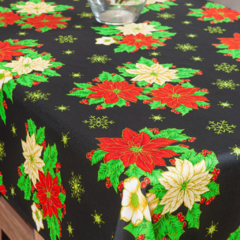 TOALHA DE MESA NATALINA 14 LUGARES 4,00M X 1,40M OXFORD DECORAÇÃO DE NATAL - comprar online