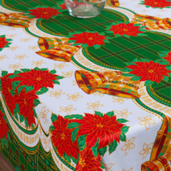 TOALHA DE MESA NATALINA 12 LUGARES 3,50M X 1,40M OXFORD DECORAÇÃO DE NATAL - comprar online