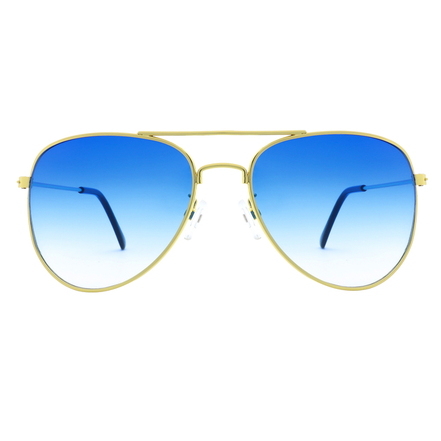 óculos de sol aviador clássico azul degrade