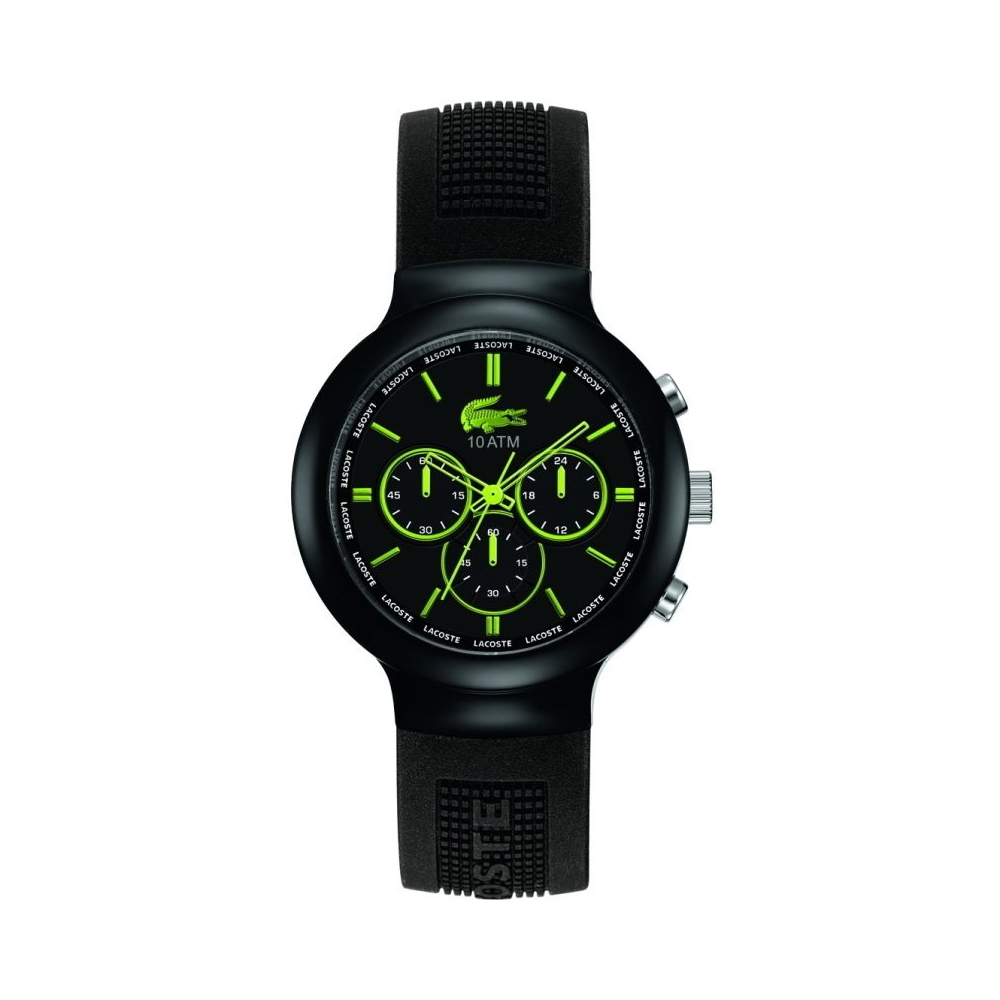 Reloj Lacoste.borneo.negro .verde 2010656