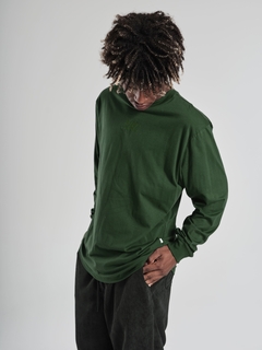 Camiseta Manga Longa Plano C Bordado Verde - 518475 - comprar online
