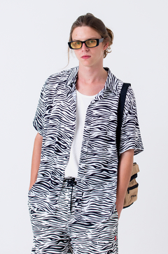 Camisa Approve Animal Print Zebra Off White - 517858