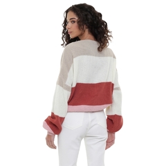 BLUSA TRICOT TOO FAR ROXY BRANCO/COLOR -5516846 - comprar online