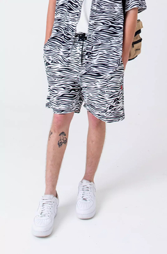 Shorts Sarja Approve Animal Print Zebra - 516748 - Style Loja | Skate, surf & streetwear