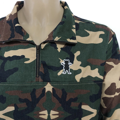 Casaco GRIZZLY Artillery Half ZIip Camo -515093 - Style Loja | Skate, surf & streetwear