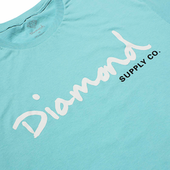 CAMISETA MANGA LONGA DIAMOND SCRIPT LS TEE - Style Loja | Skate, surf & streetwear