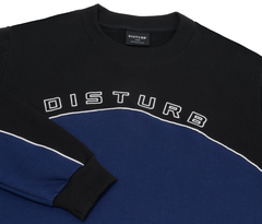 Moletom Disturb Em Arco De Contorno Em Preto/Azul - 518218 - Style Loja | Skate, surf & streetwear