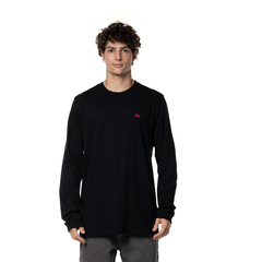 Camiseta manga longa Quiksilver Embroidery Preto - 517526