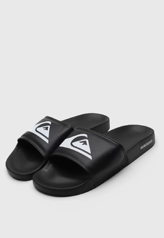 CHINELO SLIDE LOGO QUIKSILVER PRETO - 517683